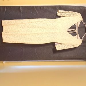Cream lace dress